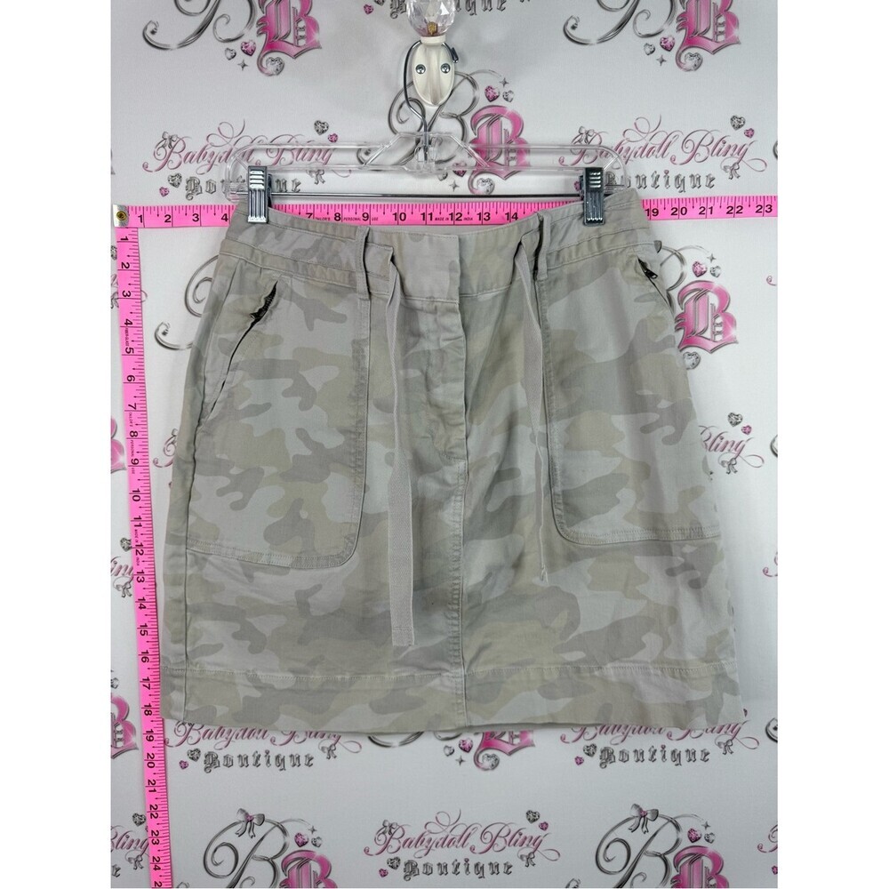 Banana Republic skirt Beige & Taupe Camo Drawstring Skirt